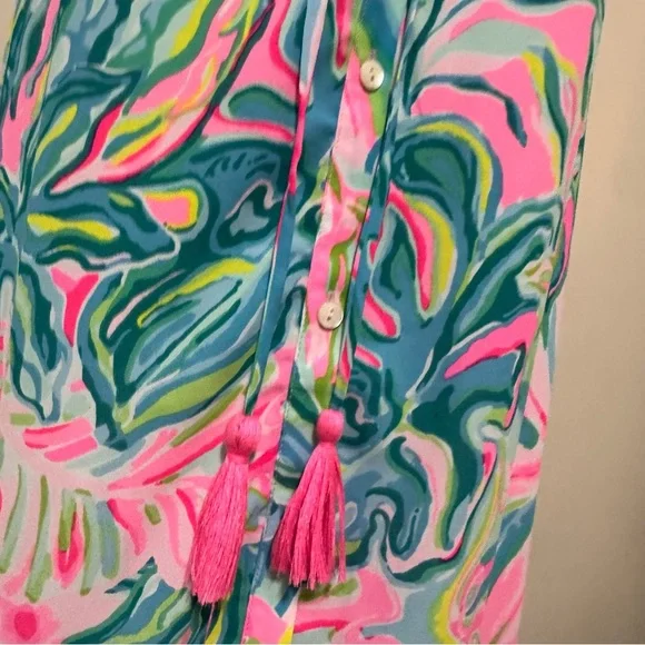 NWOT LILLY PULITZER SIZE M LULIANA TIERED MAXI DRESS *ONE IN A MELON*, - Picture 5 of 10